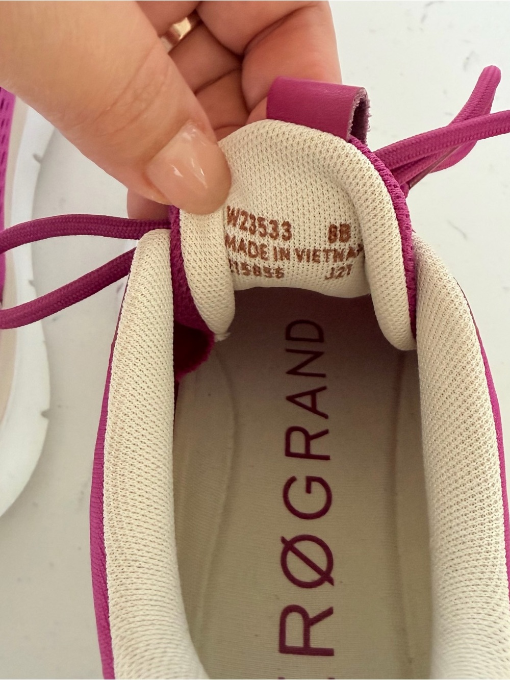$130 Cole Haan Women's Size 8 Zerogrand Journey Runner Sneaker FUSCHIA Pink - Picture 5 of 7